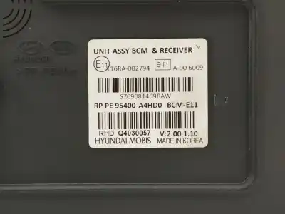 Second-hand car spare part electronic module for kia carens iv 1.7 crdi oem iam references 95400a4hd0  