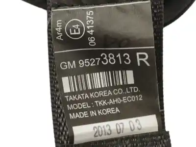 Автозапчасти б/у задний правый ремень безопасности за chevrolet trax 1.7 diesel cat ссылки oem iam 95273813  