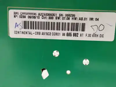 Second-hand car spare part dashboard for citroen c3 sx oem iam references 96665882xt  a2c53366301