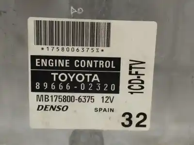 Second-hand car spare part ecu engine control for toyota corolla (e12) 2.0 d-cat oem iam references 8966602320  