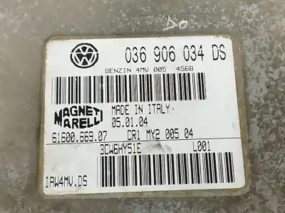 Peça sobressalente para automóvel em segunda mão centralina de motor uce por seat leon (1m1) 1.6 16 v referências oem iam 036906034ds  6160066907