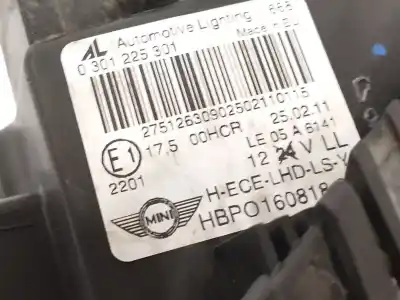 Автозапчастина б/у ліва фара для mini mini (r56) one посилання на oem iam 16081800  0301225301