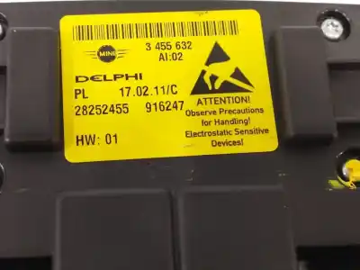 Pezzo di ricambio per auto di seconda mano luce interna per mini mini (r56) one riferimenti oem iam 28252455  3455632