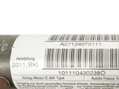 Peça sobressalente para automóvel em segunda mão airbag de cortina dianteiro direito por mini mini (r56) one referências oem iam a2713407811  
