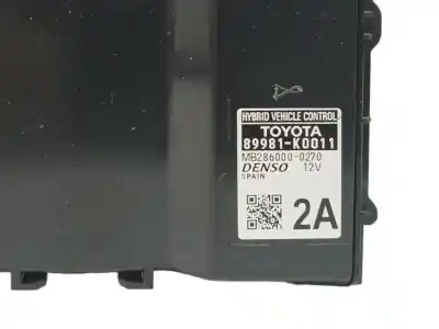 Second-hand car spare part electronic module for mazda 2 fastback (kb) 1.5 hybrid (kbac3x) oem iam references 89981k0011 mb2860000270 