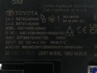 Second-hand car spare part electronic module for mazda 2 fastback (kb) 1.5 hybrid (kbac3x) oem iam references 867400d060 a3c1038180001 867410d050