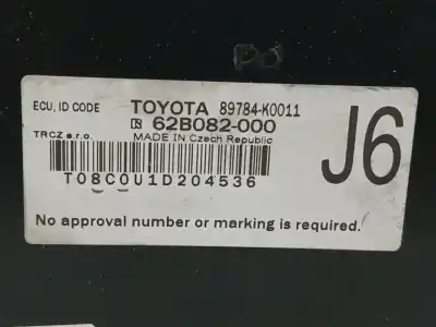 Second-hand car spare part electronic module for mazda 2 fastback (kb) 1.5 hybrid (kbac3x) oem iam references 89784k0011  