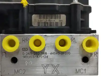 Peça sobressalente para automóvel em segunda mão abs por toyota verso 1.6 16v cat referências oem iam 445400f070  0265252568