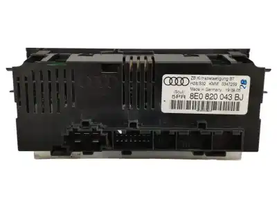 Peça sobressalente para automóvel em segunda mão comando de sofagem (chauffage / ar condicionado) por audi a4 b7 (8ec) 2.0 tfsi referências oem iam 8e0820043bj  