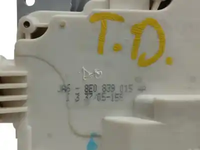 Peça sobressalente para automóvel em segunda mão fechadura da porta traseira direita por audi a4 b7 (8ec) 2.0 tfsi referências oem iam 8e0839015aa  