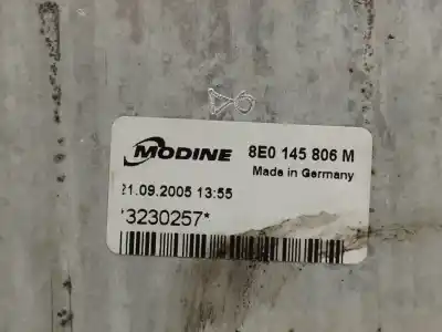 Peça sobressalente para automóvel em segunda mão intercooler por audi a4 b7 (8ec) 2.0 tfsi referências oem iam 8e0145806m  