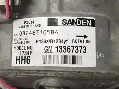 Автозапчасти б/у компрессор кондиционера воздуха за opel astra k lim. 5türig 1.6 cdti dpf ссылки oem iam 13367373  