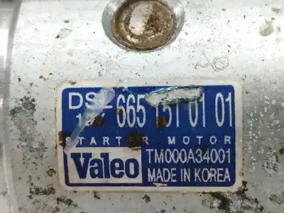 Second-hand car spare part starter motor for ssangyong kyron 2.0 oem iam references 6651510101  tm000a34001
