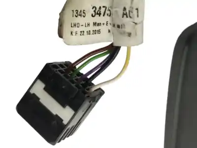 Second-hand car spare part left rearview mirror for opel astra k lim. 5türig 1.6 cdti dpf oem iam references 13453475  5 cables