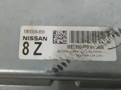 Peça sobressalente para automóvel em segunda mão centralina de motor uce por nissan note (e11, ne11) 1.6 referências oem iam mec930850  