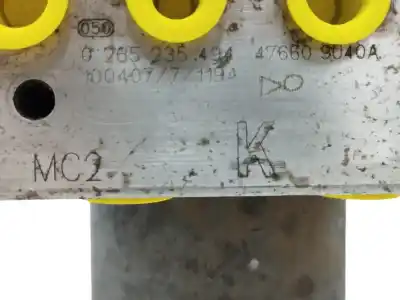 Peça sobressalente para automóvel em segunda mão abs por nissan note (e11, ne11) 1.6 referências oem iam 476609u40a  0265235494