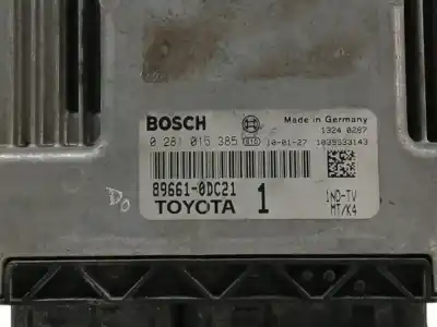 Автозапчасти б/у блок управления двигателем за toyota yaris (ksp9/scp9/nlp9) 1.4 turbodiesel cat ссылки oem iam 896610dc21  0281015385