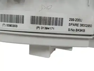 Peça sobressalente para automóvel em segunda mão quadrante por volvo v40 1.6 diesel cat referências oem iam 31394171  
