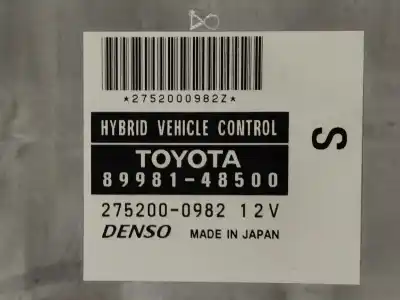 Second-hand car spare part ecu engine control for lexus rx 3.3 v6 24v cat oem iam references 8998148500  2752000982