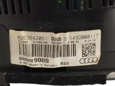 Peça sobressalente para automóvel em segunda mão quadrante por audi a4 cabrio (8h) 2.0 16v tfsi referências oem iam 8h0920900s  0263642061