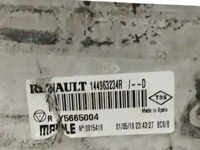 Peça sobressalente para automóvel em segunda mão intercooler por renault kangoo 1.5 dci d fap referências oem iam 144963234r  