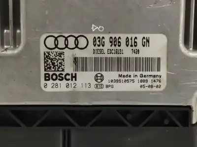 Second-hand car spare part ecu engine control for audi a4 berlina (8e) 2.0 tdi 16v (103kw) oem iam references 03g906016gn  0281012113
