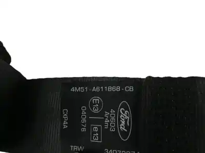 Pezzo di ricambio per auto di seconda mano cintura di sicurezza posteriore destra per ford focus lim. (cb4) trend riferimenti oem iam 4m51a611b68cb  