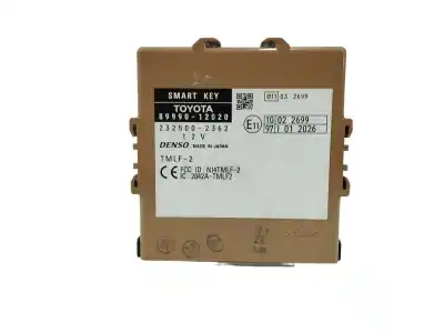 Peça sobressalente para automóvel em segunda mão módulo eletrônico por toyota corolla (e15) 1.6 16v cat referências oem iam 8999012020