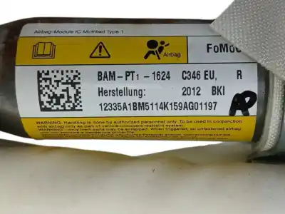 Peça sobressalente para automóvel em segunda mão airbag de cortina dianteiro direito por ford focus iii 1.0 ecoboost referências oem iam bm5114k159ag  