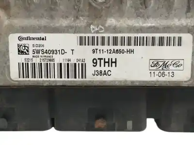 Second-hand car spare part ecu engine control for ford tourneo connect (tc7) 1.8 tdci cat oem iam references 9t1112a650hh  5ws40931d