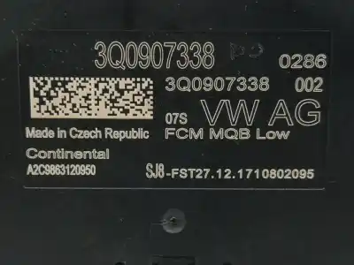 Second-hand car spare part electronic module for seat leon sc (5f5) 1.4 16v tsi oem iam references 3q0907338  