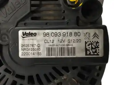 Pezzo di ricambio per auto di seconda mano alternatore per citroen c-elysée 1.5 blue-hdi fap riferimenti oem iam 9809391880 2625767c cl12