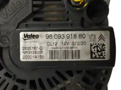 Автозапчастина б/у генератор для citroen c-elysee (dd_) 1.5 bluehdi 100 посилання на oem iam 9809391880 2625767c cl12