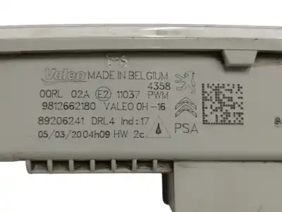 Second-hand car spare part front right headlight for citroen c-elysee (dd_) 1.5 bluehdi 100 oem iam references 9812662180  