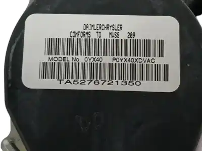 Second-hand car spare part rear right seat belt for dodge caliber 2.0 16v crd cat oem iam references 0yx40  p0yx40xdvac