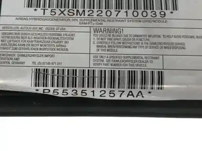 Second-hand car spare part front left curtain airbag for dodge caliber se oem iam references p55351257aa  