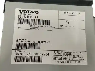 Second-hand car spare part electronic module for volvo v40 1.6 diesel cat oem iam references 31384316  