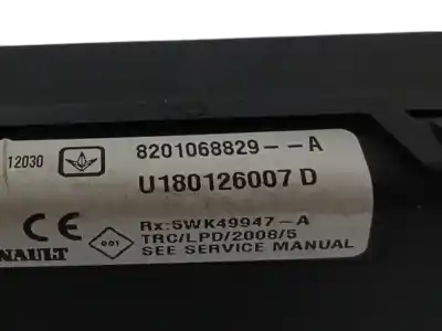 Second-hand car spare part electronic module for dacia duster (hs_) 1.6 16v oem iam references 8201068829  