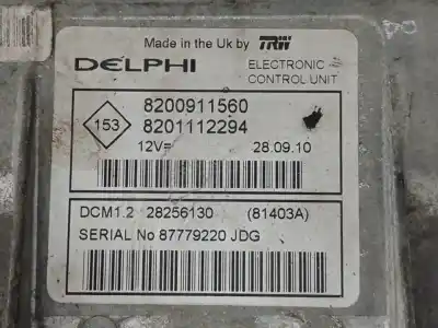 Автозапчастина б/у ебу контролер двигуна для renault kangoo express (fw0/1_) 1.5 dci 70 (fw0a, kw0v) посилання на oem iam 8200911560  8201112294