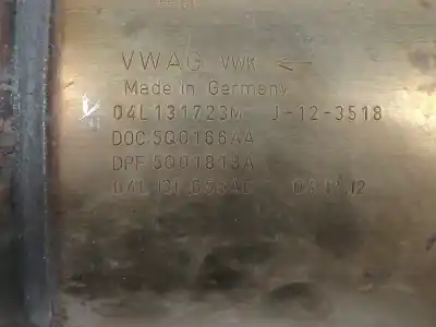 Peça sobressalente para automóvel em segunda mão catalisador / filtro de particulas por seat leon (5f1) 1.6 tdi referências oem iam 04l131723m  04l131656ac