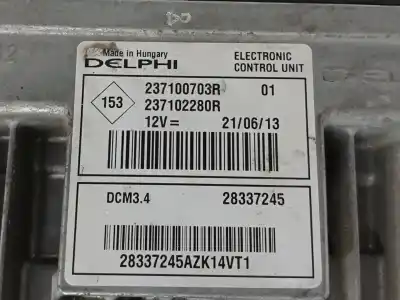 Second-hand car spare part ecu engine control for dacia duster (hs_) 1.5 dci (hsaj) oem iam references 237100703r  237102280r