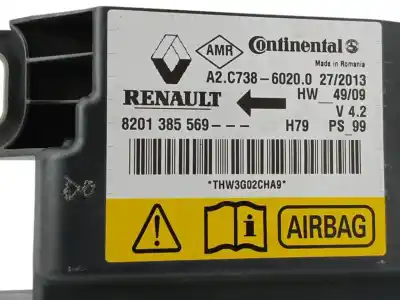 Pezzo di ricambio per auto di seconda mano centralina airbag per dacia duster (hs_) 1.5 dci (hsaj) riferimenti oem iam 8201385569  a2c73860200