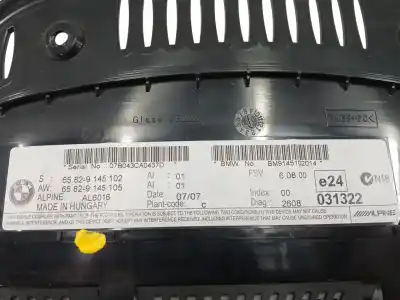 Second-hand car spare part multifunction display for bmw serie 3 touring (e91) 2.0 16v diesel oem iam references 65829145102  