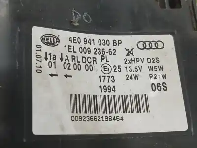 Second-hand car spare part right headlight for audi a8 (4e2) 3.0 v6 24v tdi oem iam references 4e0941030bp  