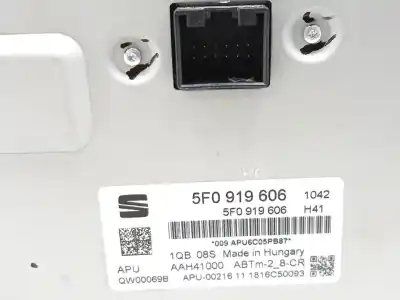 Second-hand car spare part multifunction display for seat leon st (5f8) 1.5 tsi oem iam references 5f0919606  