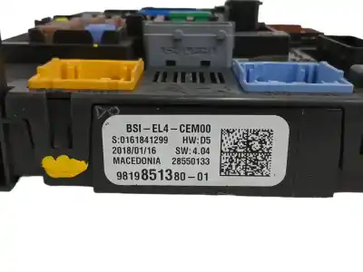 Second-hand car spare part fuse box unit for citroen c4 picasso 1.2 12v e-thp / puretech oem iam references 9819851380  