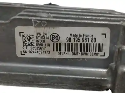 Second-hand car spare part electronic module for citroen c4 picasso 1.2 12v e-thp / puretech oem iam references 9819598180  