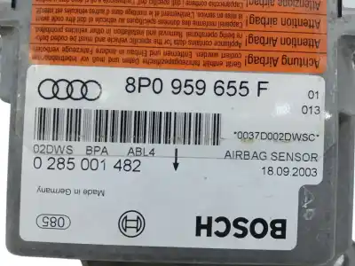 Автозапчастина б/у блок управління подушками безпеки для audi a3 (8p) 1.6 ambiente посилання на oem iam 8p0959655f  0285001482