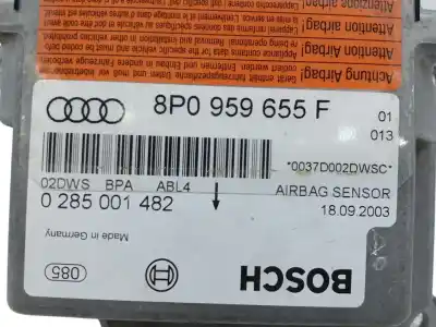 Peça sobressalente para automóvel em segunda mão centralina de airbag por audi a3 (8p1) 1.6 referências oem iam 8p0959655f  0285001482