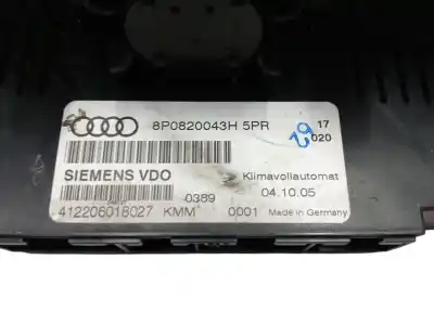 Автозапчастина б/у клімат-контроль для audi a3 (8p) 1.6 ambiente посилання на oem iam 8p0820043h  412206018027